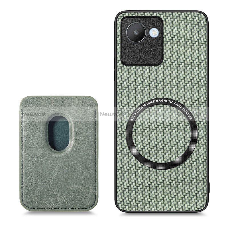 Ultra-thin Silicone Gel Soft Case Cover with Magnetic S03D for Realme C30