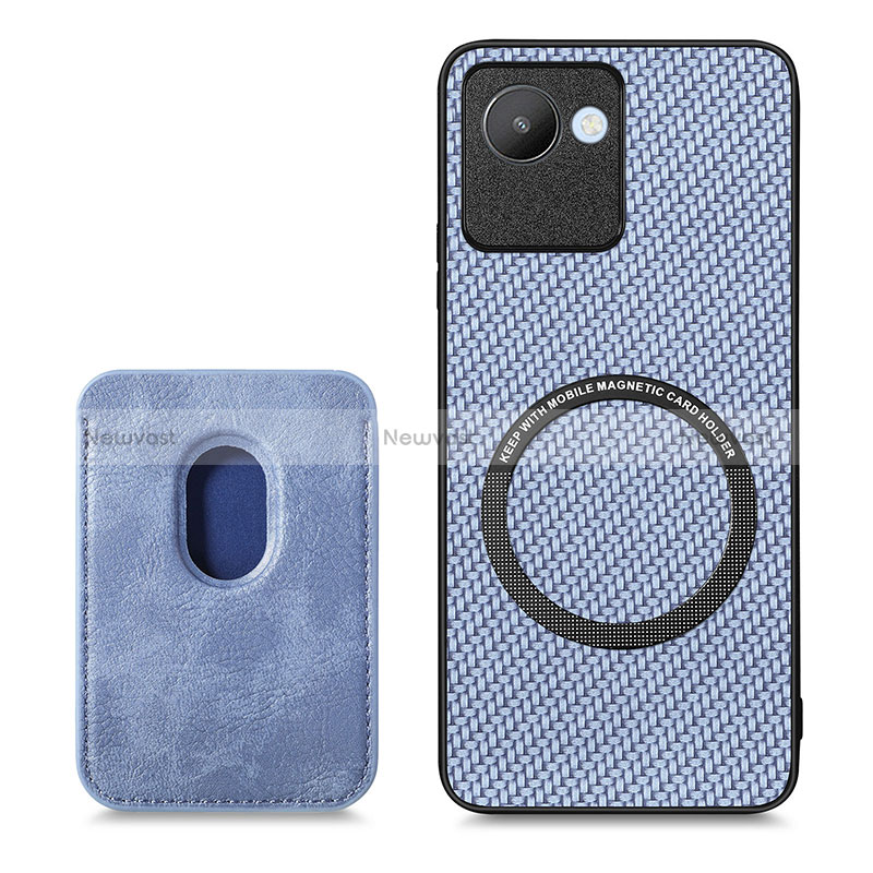 Ultra-thin Silicone Gel Soft Case Cover with Magnetic S03D for Realme C30s