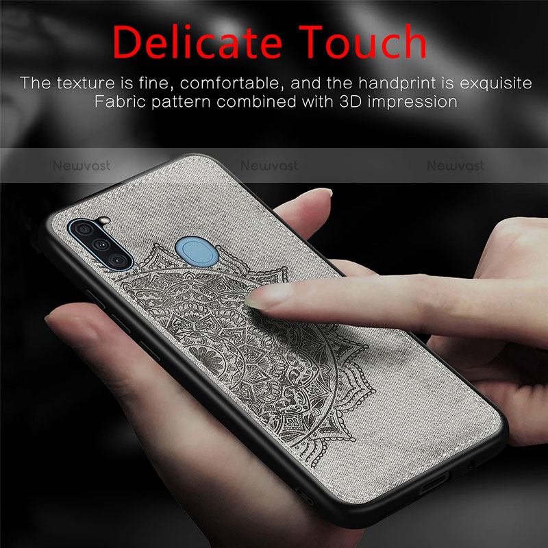 Ultra-thin Silicone Gel Soft Case Cover with Magnetic S03D for Samsung Galaxy A11