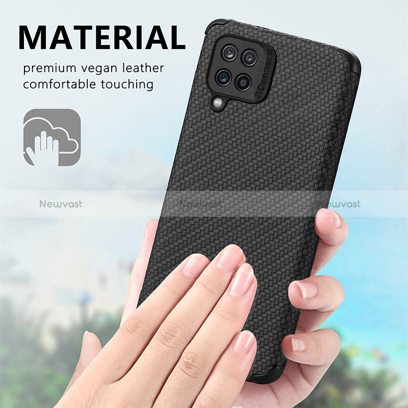 Ultra-thin Silicone Gel Soft Case Cover with Magnetic S03D for Samsung Galaxy A22 4G