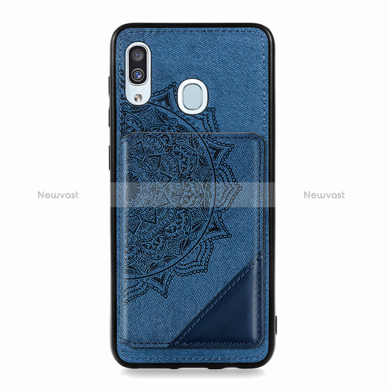 Ultra-thin Silicone Gel Soft Case Cover with Magnetic S03D for Samsung Galaxy A30