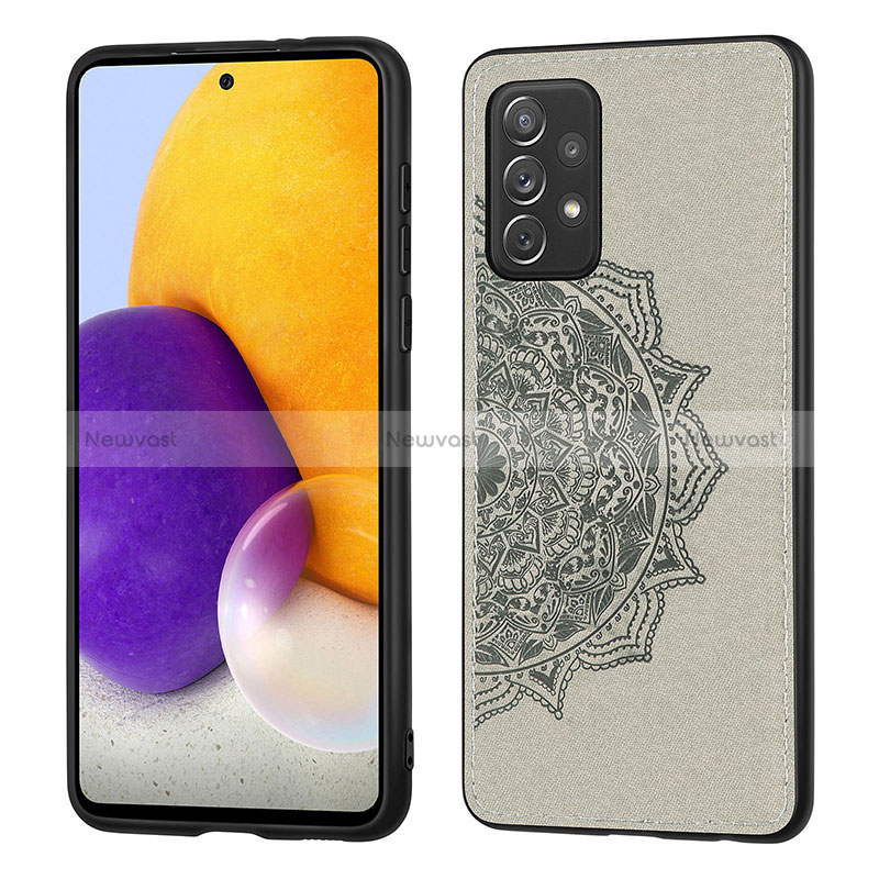 Ultra-thin Silicone Gel Soft Case Cover with Magnetic S03D for Samsung Galaxy A52 4G