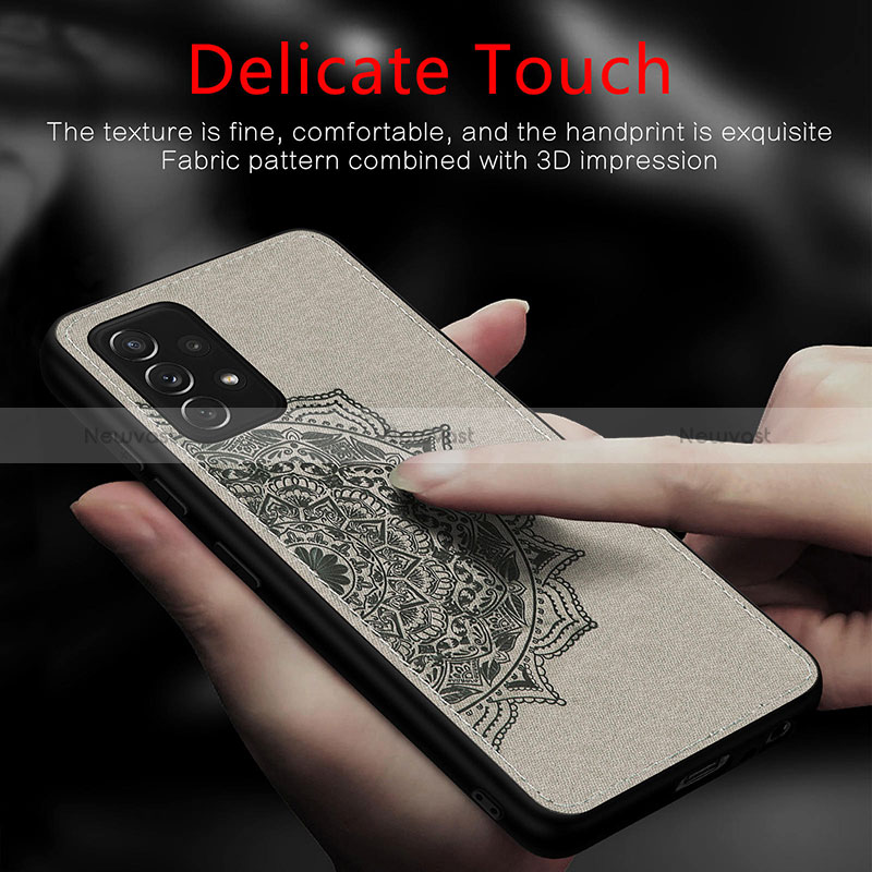 Ultra-thin Silicone Gel Soft Case Cover with Magnetic S03D for Samsung Galaxy A52 5G