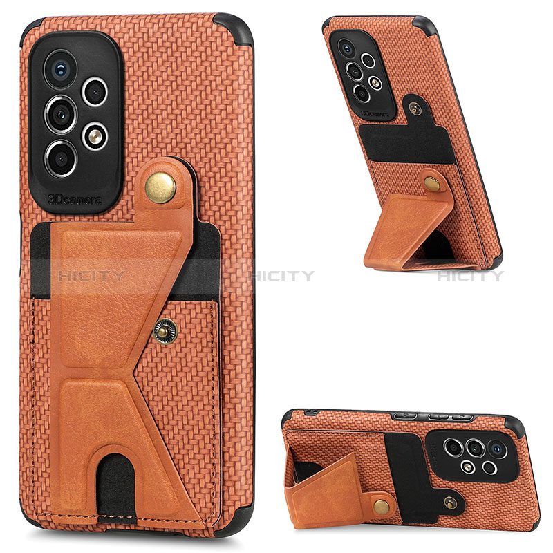 Ultra-thin Silicone Gel Soft Case Cover with Magnetic S03D for Samsung Galaxy A53 5G