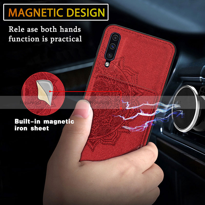 Ultra-thin Silicone Gel Soft Case Cover with Magnetic S03D for Samsung Galaxy A70S