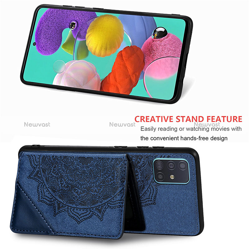 Ultra-thin Silicone Gel Soft Case Cover with Magnetic S03D for Samsung Galaxy A71 5G