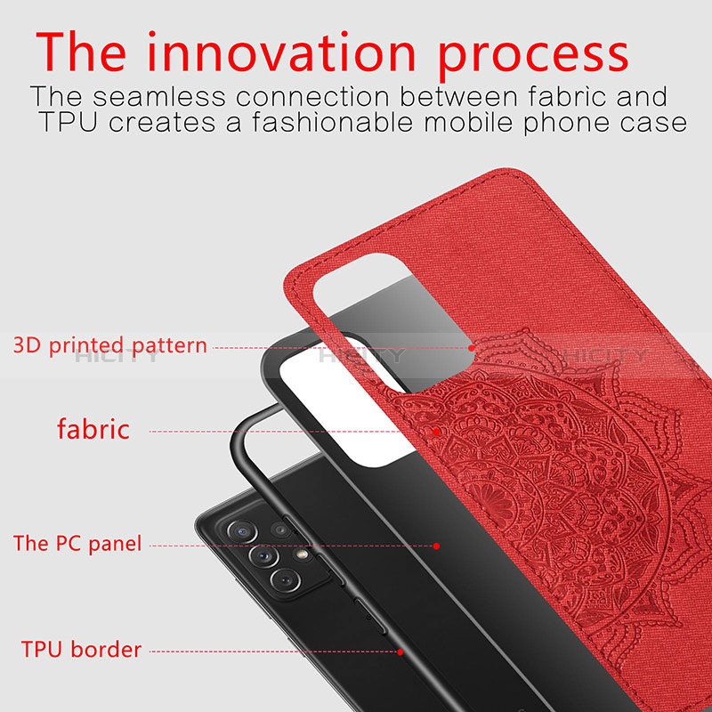 Ultra-thin Silicone Gel Soft Case Cover with Magnetic S03D for Samsung Galaxy A72 4G