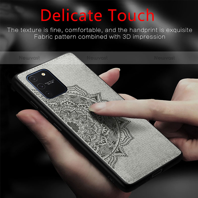 Ultra-thin Silicone Gel Soft Case Cover with Magnetic S03D for Samsung Galaxy A91
