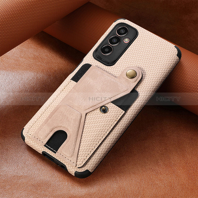 Ultra-thin Silicone Gel Soft Case Cover with Magnetic S03D for Samsung Galaxy F13 4G Gold