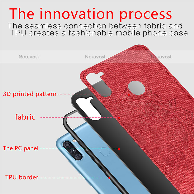 Ultra-thin Silicone Gel Soft Case Cover with Magnetic S03D for Samsung Galaxy M11