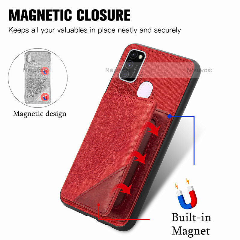 Ultra-thin Silicone Gel Soft Case Cover with Magnetic S03D for Samsung Galaxy M30s