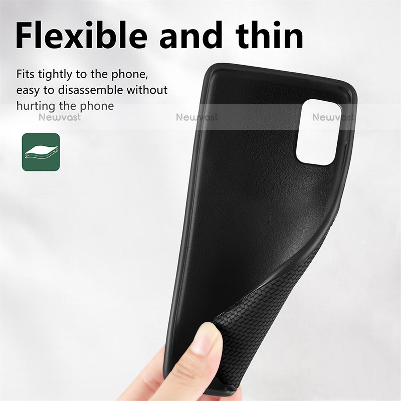 Ultra-thin Silicone Gel Soft Case Cover with Magnetic S03D for Samsung Galaxy M32 4G