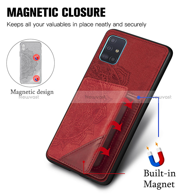 Ultra-thin Silicone Gel Soft Case Cover with Magnetic S03D for Samsung Galaxy M40S