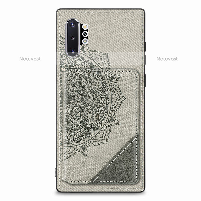 Ultra-thin Silicone Gel Soft Case Cover with Magnetic S03D for Samsung Galaxy Note 10 Plus 5G