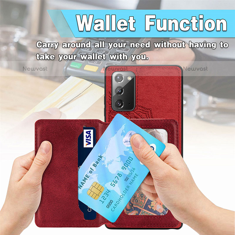 Ultra-thin Silicone Gel Soft Case Cover with Magnetic S03D for Samsung Galaxy Note 20 5G