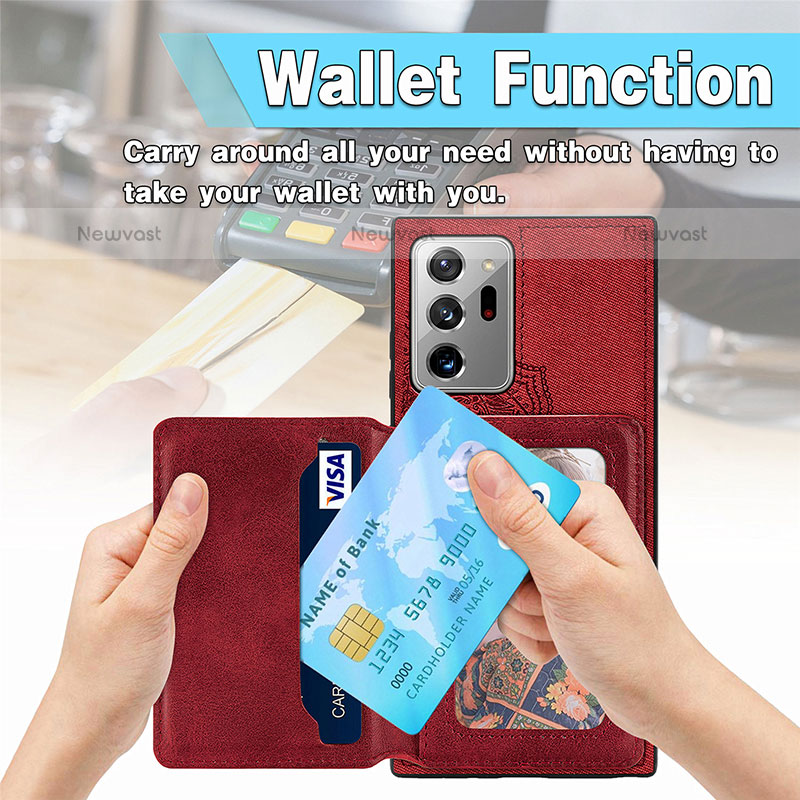 Ultra-thin Silicone Gel Soft Case Cover with Magnetic S03D for Samsung Galaxy Note 20 Ultra 5G