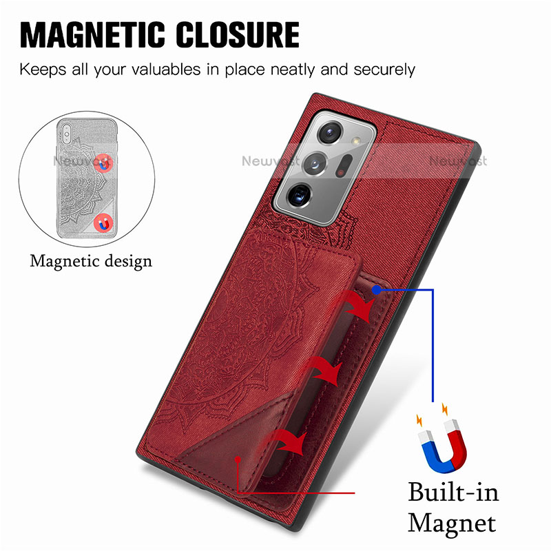 Ultra-thin Silicone Gel Soft Case Cover with Magnetic S03D for Samsung Galaxy Note 20 Ultra 5G