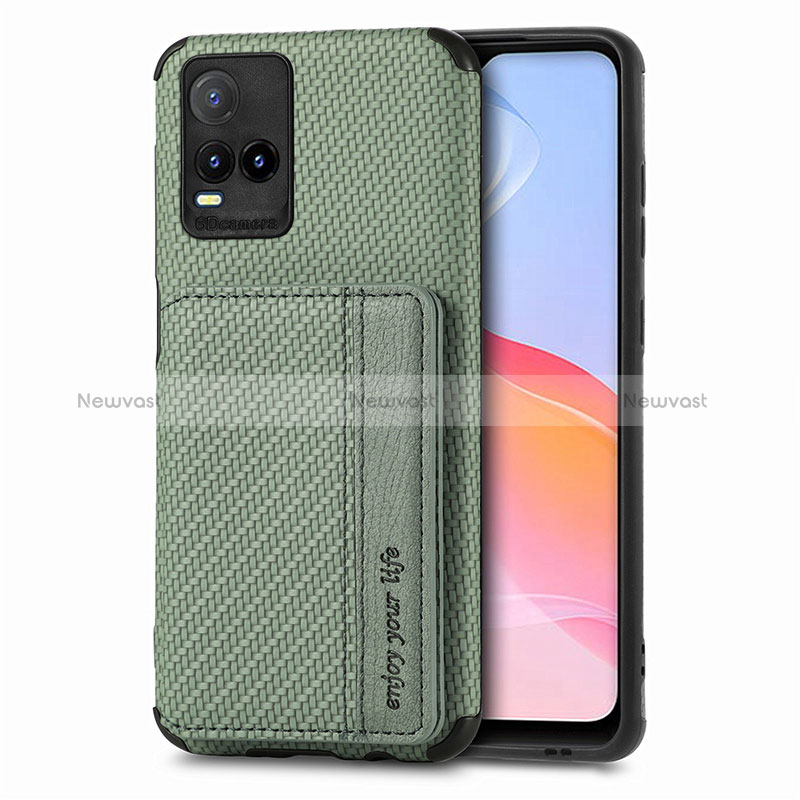 Ultra-thin Silicone Gel Soft Case Cover with Magnetic S03D for Vivo Y21