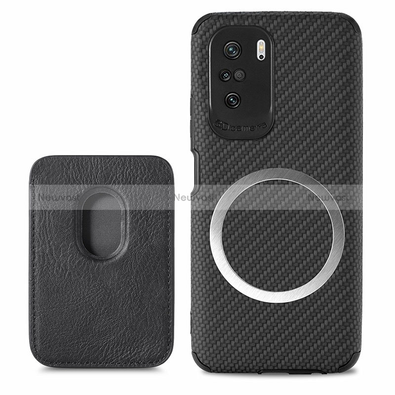 Ultra-thin Silicone Gel Soft Case Cover with Magnetic S03D for Xiaomi Poco F3 5G