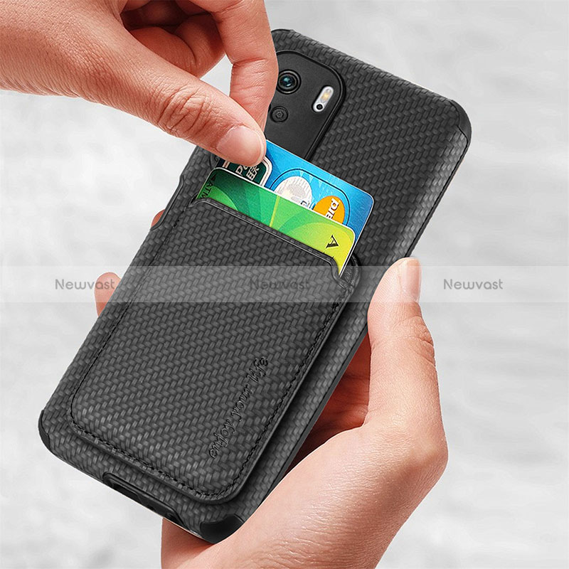 Ultra-thin Silicone Gel Soft Case Cover with Magnetic S03D for Xiaomi Poco F3 5G