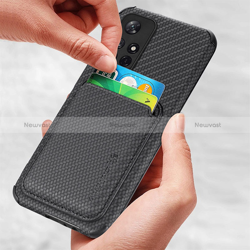 Ultra-thin Silicone Gel Soft Case Cover with Magnetic S03D for Xiaomi Poco M4 Pro 5G