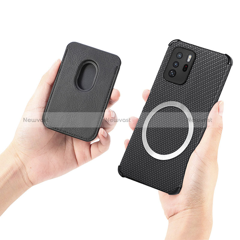 Ultra-thin Silicone Gel Soft Case Cover with Magnetic S03D for Xiaomi Poco X3 GT 5G