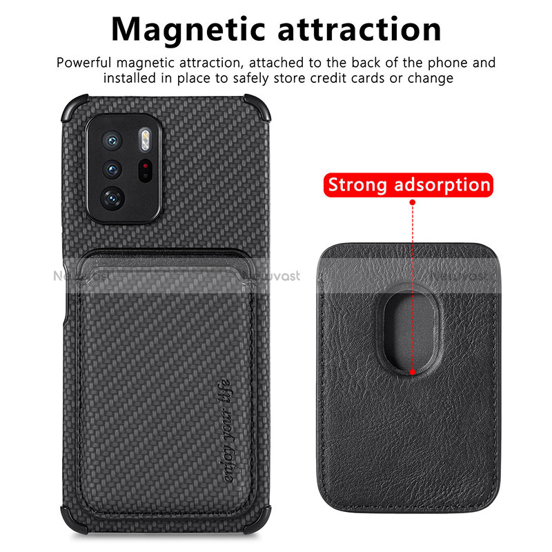 Ultra-thin Silicone Gel Soft Case Cover with Magnetic S03D for Xiaomi Poco X3 GT 5G