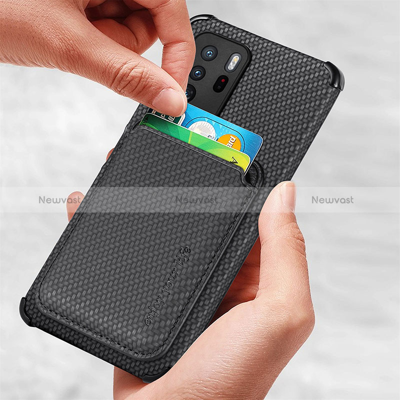 Ultra-thin Silicone Gel Soft Case Cover with Magnetic S03D for Xiaomi Poco X3 GT 5G