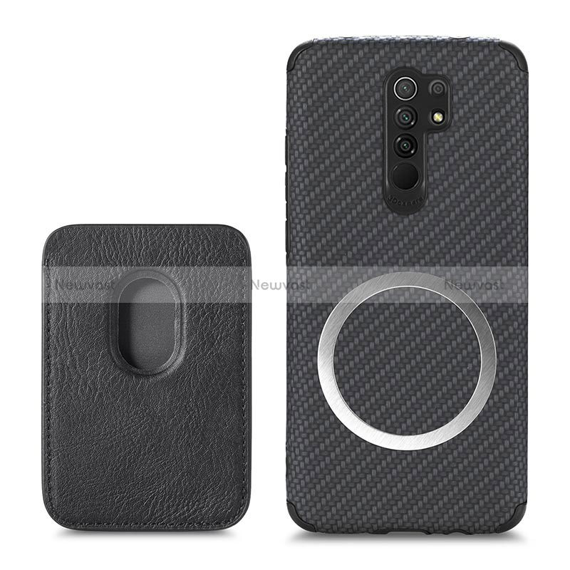 Ultra-thin Silicone Gel Soft Case Cover with Magnetic S03D for Xiaomi Redmi 9 Prime India