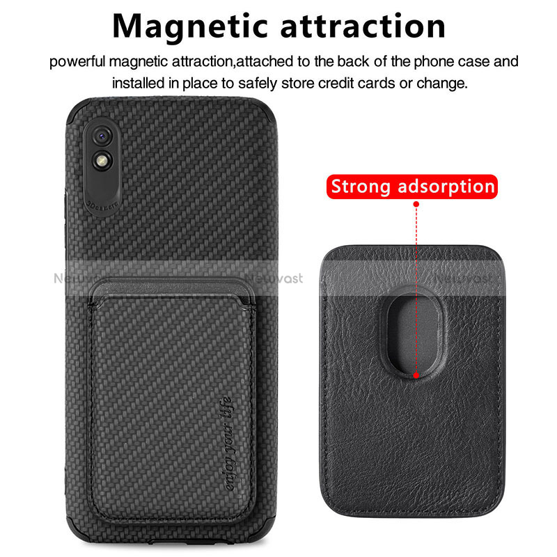 Ultra-thin Silicone Gel Soft Case Cover with Magnetic S03D for Xiaomi Redmi 9i