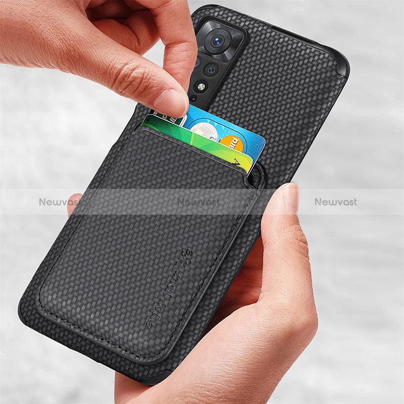 Ultra-thin Silicone Gel Soft Case Cover with Magnetic S03D for Xiaomi Redmi Note 11 Pro 4G