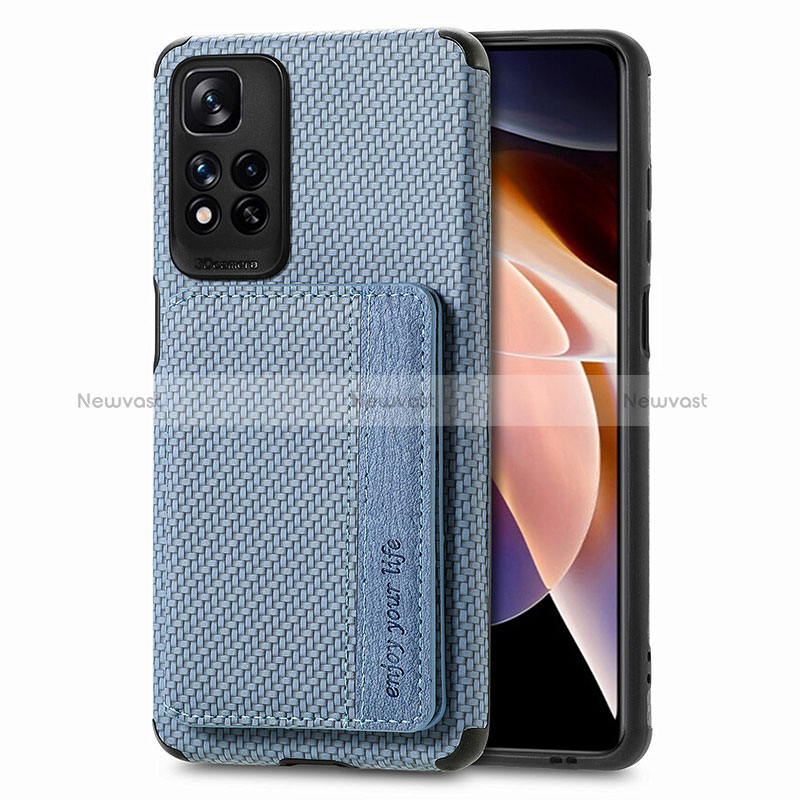 Ultra-thin Silicone Gel Soft Case Cover with Magnetic S03D for Xiaomi Redmi Note 11 Pro+ Plus 5G