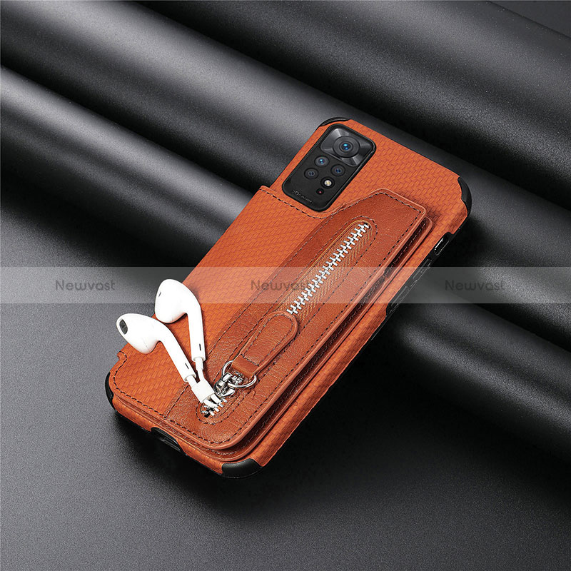 Ultra-thin Silicone Gel Soft Case Cover with Magnetic S03D for Xiaomi Redmi Note 11S 4G