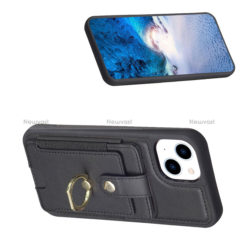 Ultra-thin Silicone Gel Soft Case Cover with Magnetic S04D for Apple iPhone 14