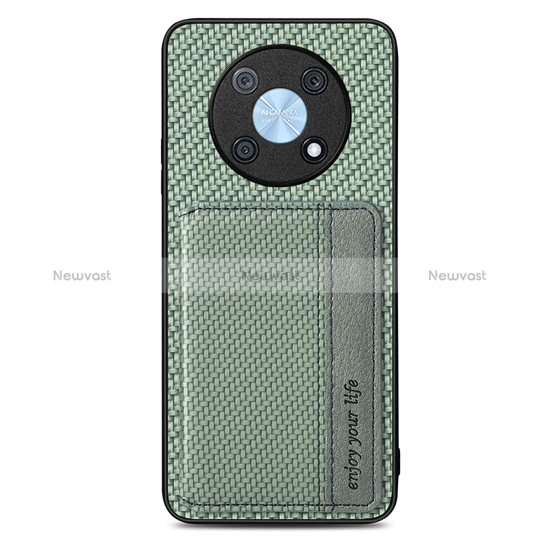 Ultra-thin Silicone Gel Soft Case Cover with Magnetic S04D for Huawei Enjoy 50 Pro Green