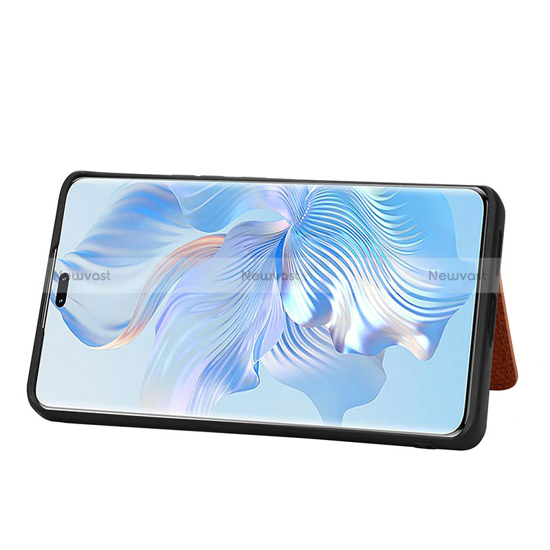 Ultra-thin Silicone Gel Soft Case Cover with Magnetic S04D for Huawei Honor 80 Pro 5G