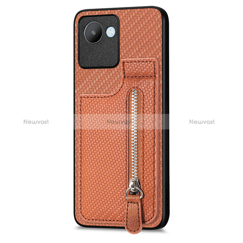 Ultra-thin Silicone Gel Soft Case Cover with Magnetic S04D for Realme C30