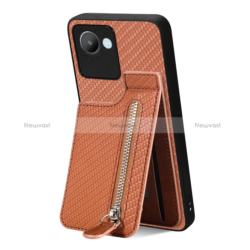 Ultra-thin Silicone Gel Soft Case Cover with Magnetic S04D for Realme C30