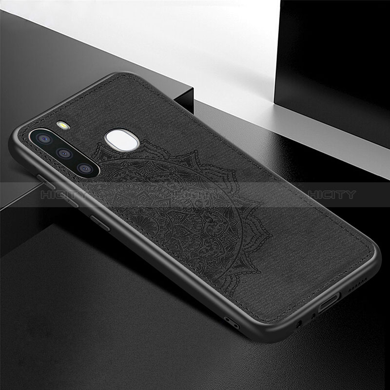Ultra-thin Silicone Gel Soft Case Cover with Magnetic S04D for Samsung Galaxy A21 European