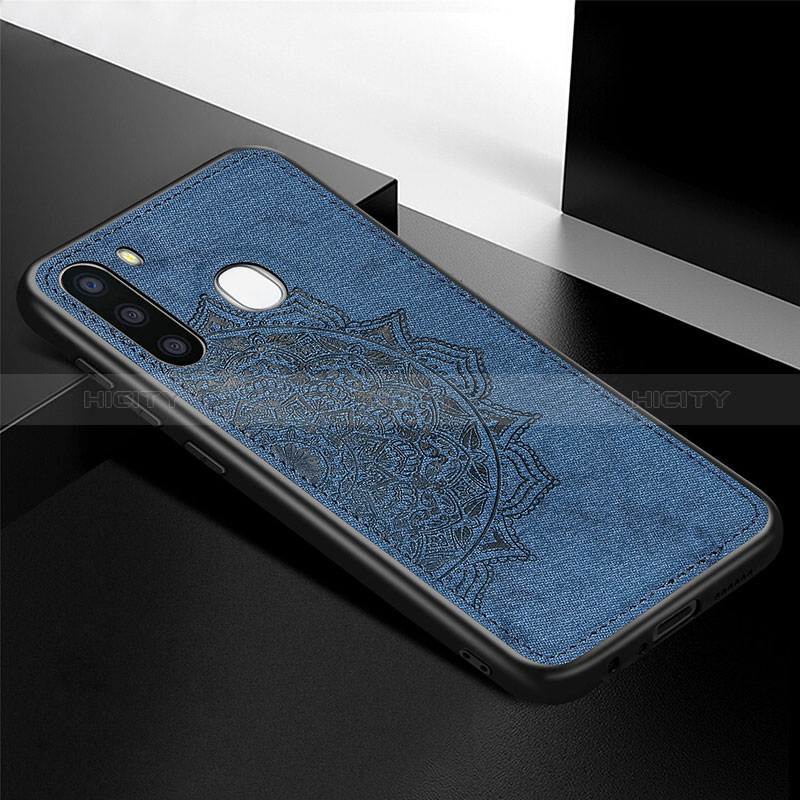 Ultra-thin Silicone Gel Soft Case Cover with Magnetic S04D for Samsung Galaxy A21 European