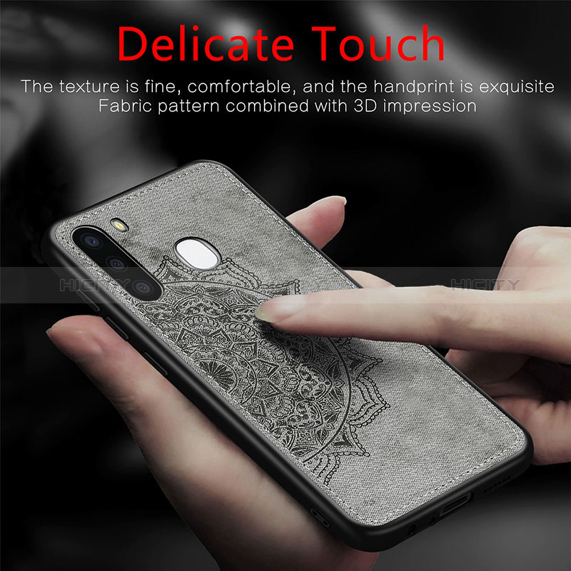 Ultra-thin Silicone Gel Soft Case Cover with Magnetic S04D for Samsung Galaxy A21 European