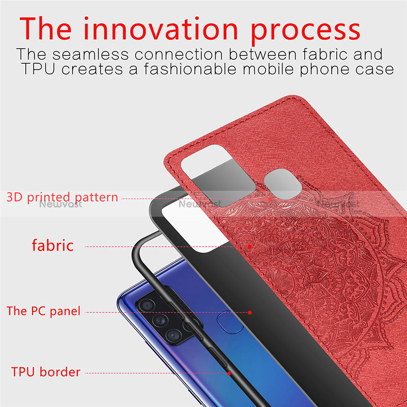 Ultra-thin Silicone Gel Soft Case Cover with Magnetic S04D for Samsung Galaxy A21s