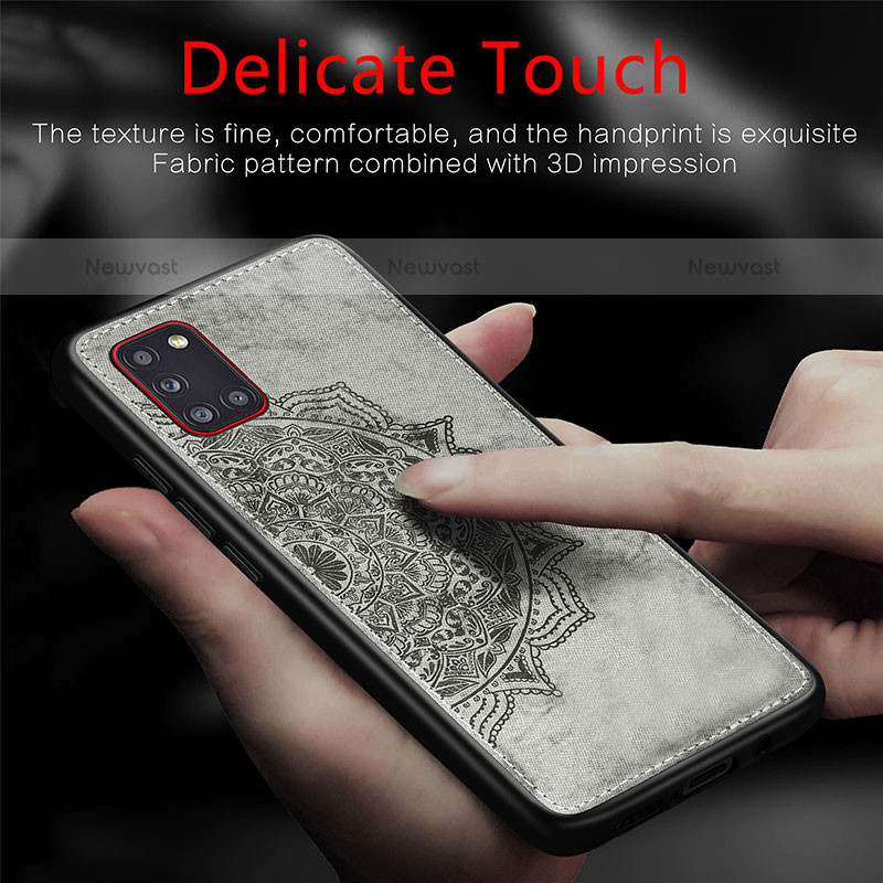 Ultra-thin Silicone Gel Soft Case Cover with Magnetic S04D for Samsung Galaxy A31
