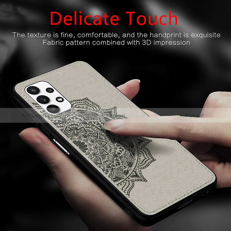 Ultra-thin Silicone Gel Soft Case Cover with Magnetic S04D for Samsung Galaxy A32 4G