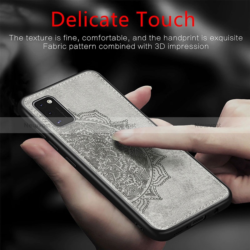 Ultra-thin Silicone Gel Soft Case Cover with Magnetic S04D for Samsung Galaxy A41