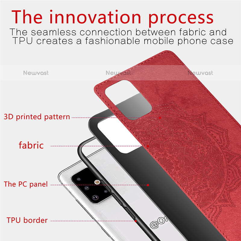 Ultra-thin Silicone Gel Soft Case Cover with Magnetic S04D for Samsung Galaxy A71 4G A715