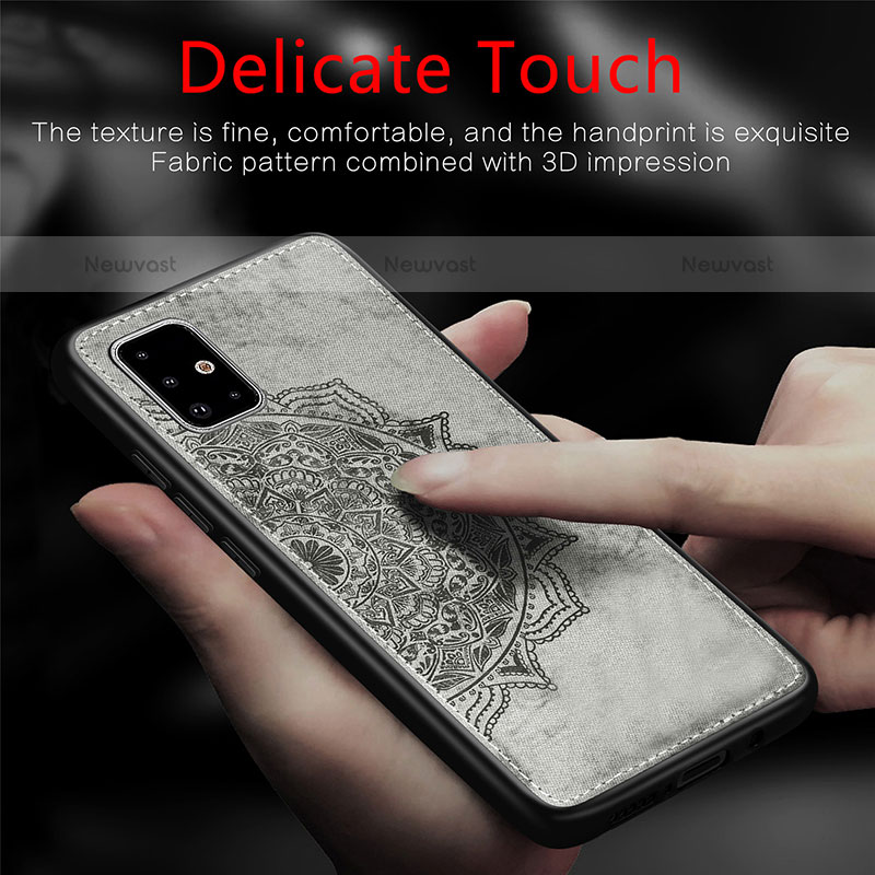 Ultra-thin Silicone Gel Soft Case Cover with Magnetic S04D for Samsung Galaxy A71 4G A715