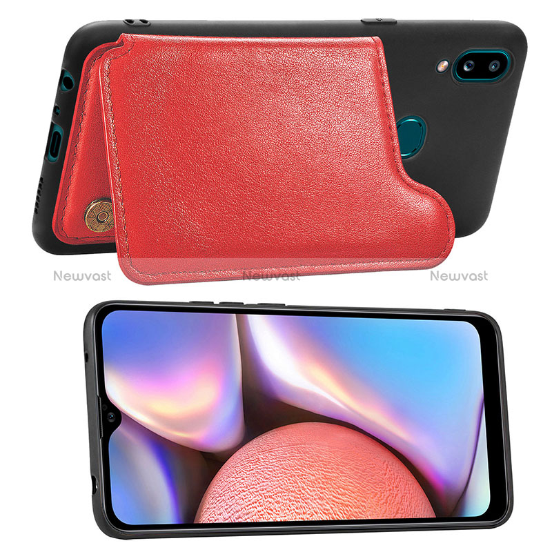 Ultra-thin Silicone Gel Soft Case Cover with Magnetic S04D for Samsung Galaxy M01s