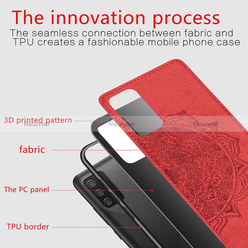 Ultra-thin Silicone Gel Soft Case Cover with Magnetic S04D for Samsung Galaxy M02s