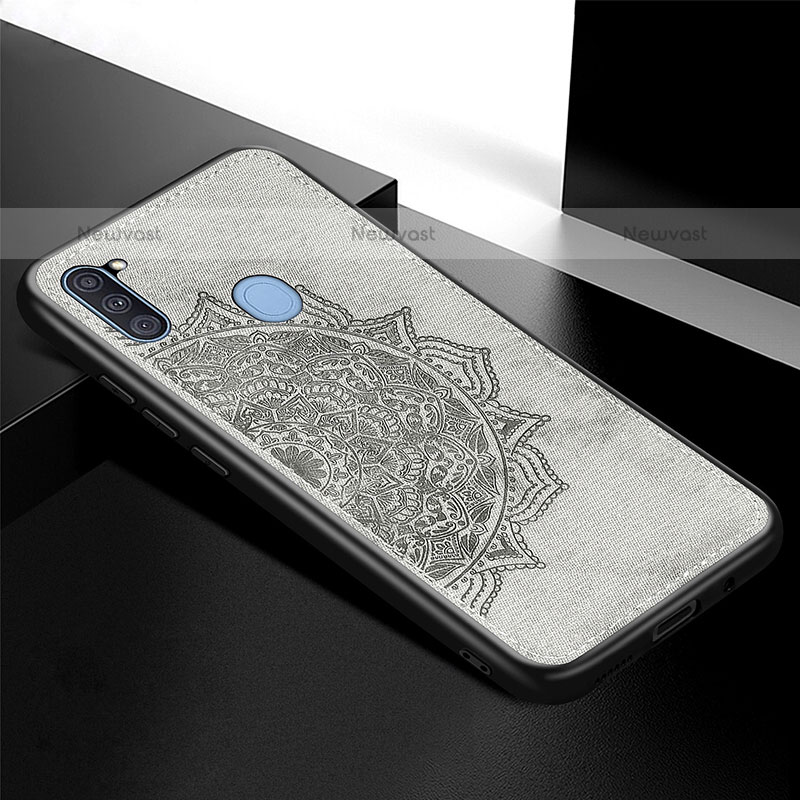 Ultra-thin Silicone Gel Soft Case Cover with Magnetic S04D for Samsung Galaxy M11